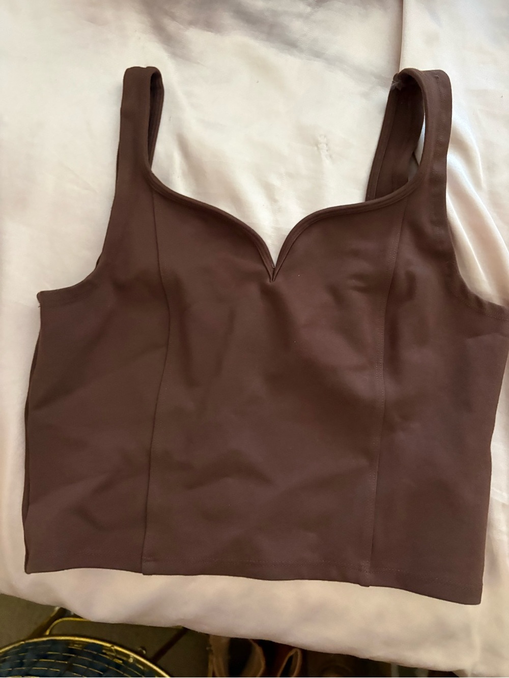 Women's Chocolate Sweetheart Crop Tank